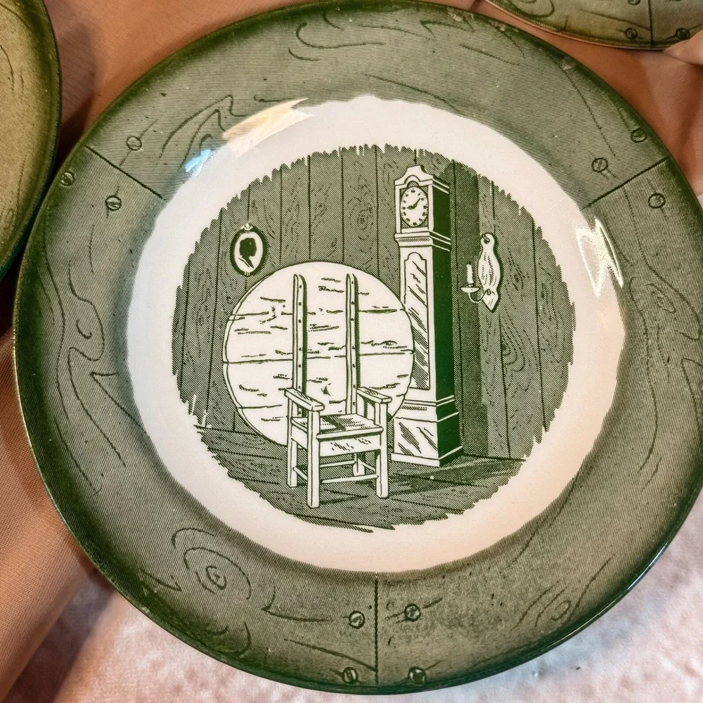 Royal China in‎ Colonial Homestead Green Set